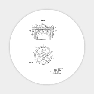 Internal Combustion Engine Vintage Patent Hand Drawing Magnet